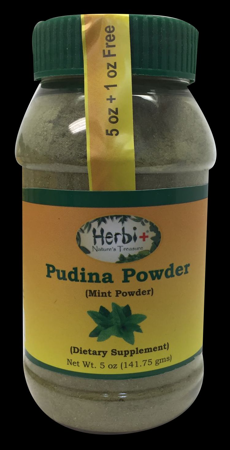 Herbi+ Pudina (Mint) Powder 5oz for Upset Stomach 31841 Buy Herbal